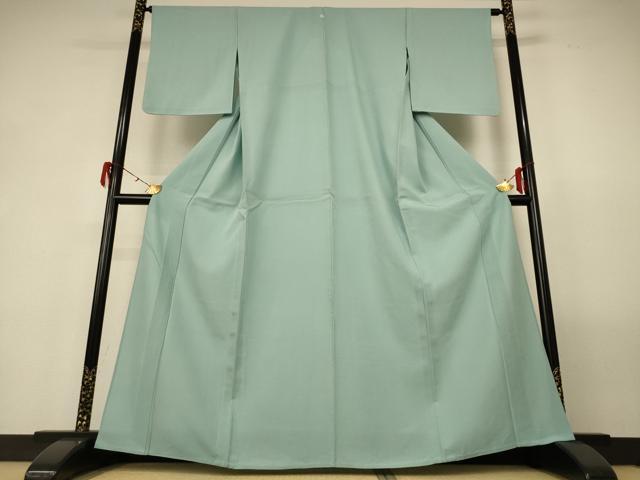 平和屋着物＊夏物 色無地 絽 錆青磁色 正絹 逸品 AABF6906jd