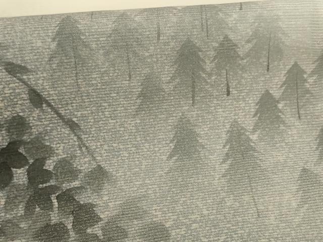平和屋着物＊夏物 訪問着 絽 樹林文 暈し染め 正絹 逸品 AABF6916jd