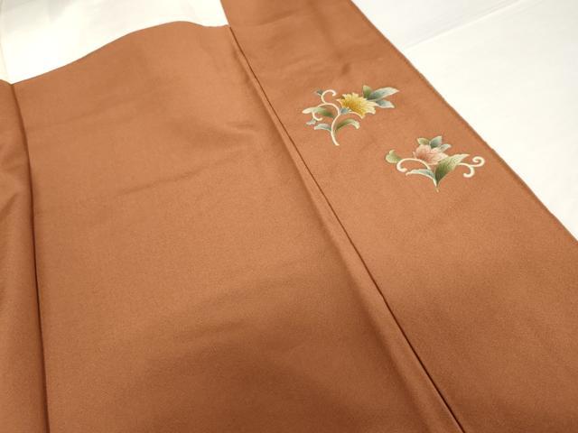 平和屋着物●訪問着 刺繍 鳳凰花丸文 暈し染め 金糸 金銀彩 正絹 逸品 未使用 AABF9137cs