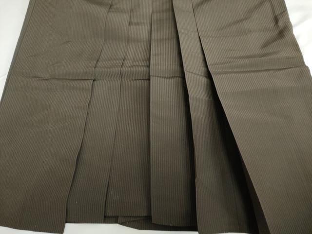 平和屋着物●男性 馬乗り袴 縞 正絹 逸品 AABF9155cs