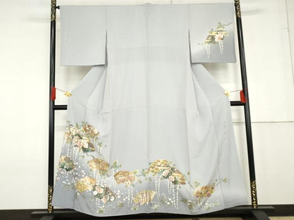 平和屋着物●訪問着 作家物 古都乃彩 暈し染め 金彩 さが美扱い 正絹 逸品 AABG0286cs