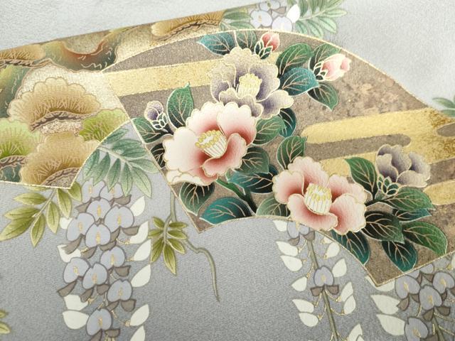 平和屋着物●訪問着 作家物 古都乃彩 暈し染め 金彩 さが美扱い 正絹 逸品 AABG0286cs