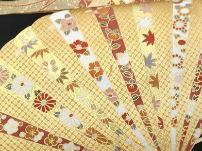 平和屋着物■豪華黒留袖 檜扇花文 金彩 正絹 逸品 CABC8855fb