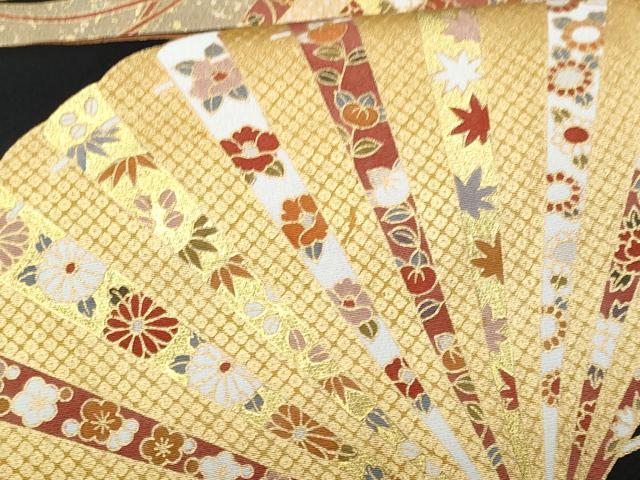 平和屋着物■豪華黒留袖 檜扇花文 金彩 正絹 逸品 CABC8855fb