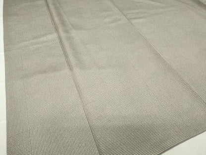 平和屋着物●江戸小紋　市松に縞　正絹　逸品　DABA4828az
