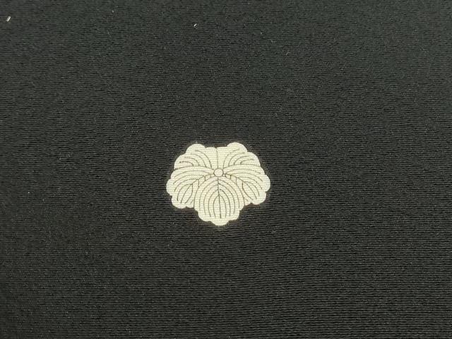 平和屋着物●本加賀友禅作家　梶山 伸　黒留袖　地紙吉祥花文　正絹　逸品　DABA4825az