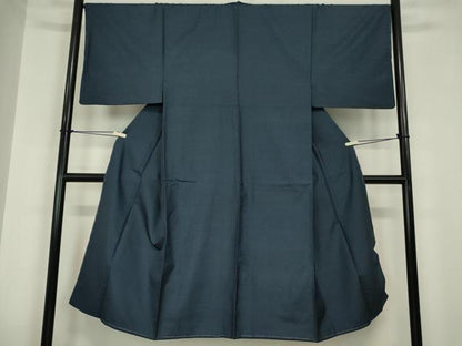 平和屋着物●男性　本場縞大島紬　アンサンブル　長襦袢(袷)セット　100亀甲　総詰め　正絹　逸品　DABA4838az