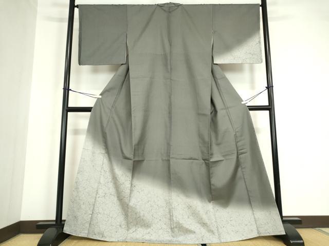 平和屋着物●訪問着　本場染大島紬　霞文　さが美扱い　正絹　逸品　未使用　DABA4885az