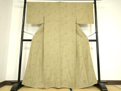 平和屋着物●上質な小紋　千鳥　正絹　逸品　未使用　DABA4924az