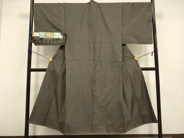 平和屋着物●男性　本場大島紬　アンサンブル　長羽織　絣文様　丸宮織物謹製　証紙付き　正絹　逸品　DABB9681du