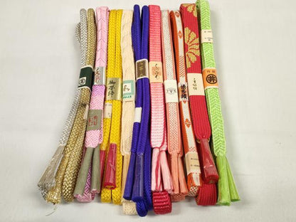 平和屋着物●和装小物 帯締め10本セット 礼装用 組紐 博多織 高麗組 奈良組 鎌倉組 金銀糸 逸品 未使用 DABC1222zzz