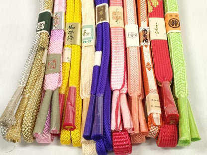 平和屋着物●和装小物 帯締め10本セット 礼装用 組紐 博多織 高麗組 奈良組 鎌倉組 金銀糸 逸品 未使用 DABC1222zzz