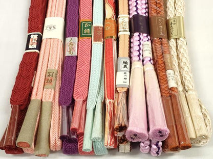 平和屋着物●和装小物 帯締め10本セット 組紐 冠組 めいくやまと 逸品 未使用 DABC1191zzz