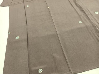 平和屋着物●上質な小紋　友禅　草花丸文　ますいわ屋扱い　正絹　逸品　AABF5956fy