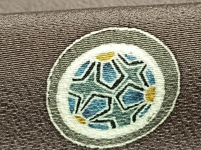 平和屋着物●上質な小紋　友禅　草花丸文　ますいわ屋扱い　正絹　逸品　AABF5956fy