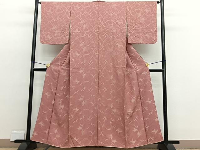 平和屋着物■上質な小紋 草葉文 正絹 逸品 BAAW4583hv