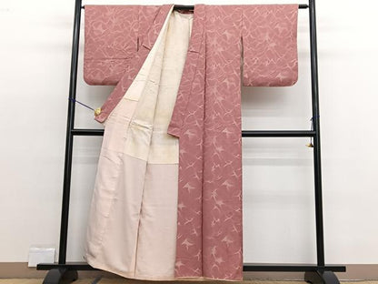 平和屋着物■上質な小紋 草葉文 正絹 逸品 BAAW4583hv