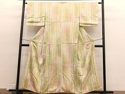 平和屋着物■上質な小紋 木立 暈し染め 正絹 逸品 BAAW4590hv