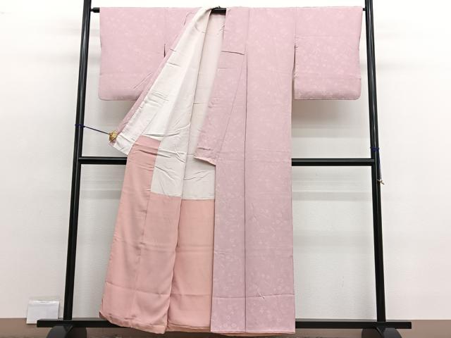 平和屋着物■上質な小紋 草花文 正絹 逸品 BAAW4587hv