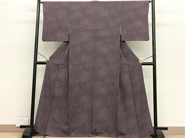 平和屋着物■上質な小紋 幾何学文様 正絹 逸品 BAAW4604hv