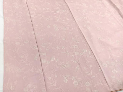 平和屋着物■上質な小紋 草花文 正絹 逸品 BAAW4587hv