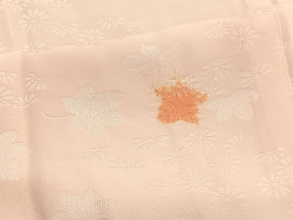 平和屋着物■長襦袢　無双仕立て　絞り　楓花文　正絹　逸品　BAAW4640hv