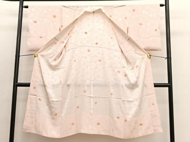 平和屋着物■長襦袢　無双仕立て　絞り　楓花文　正絹　逸品　BAAW4640hv