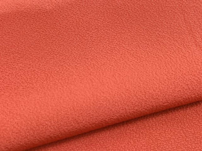 平和屋着物■上質な色無地 赤丹色 正絹 逸品 BAAW4672hv