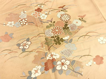 平和屋着物■訪問着　花筏　暈し染め　金彩　三越扱い　正絹　逸品　BAAW4731hv