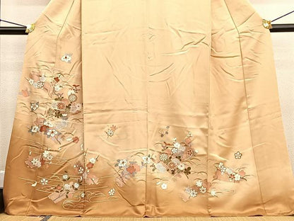 平和屋着物■訪問着　花筏　暈し染め　金彩　三越扱い　正絹　逸品　BAAW4731hv