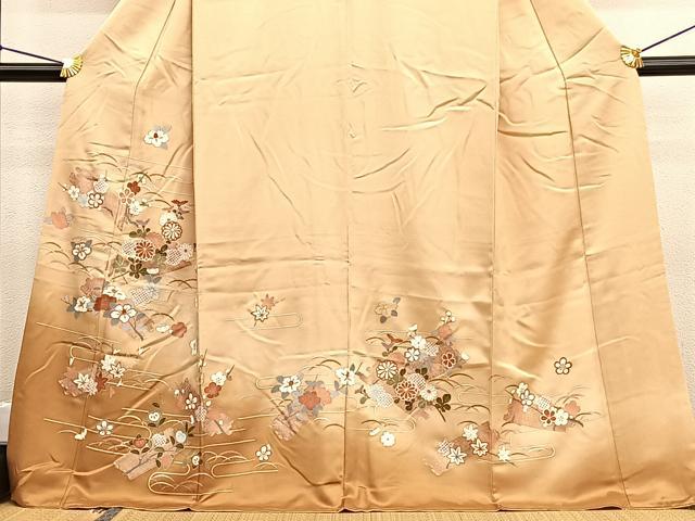 平和屋着物■訪問着　花筏　暈し染め　金彩　三越扱い　正絹　逸品　BAAW4731hv
