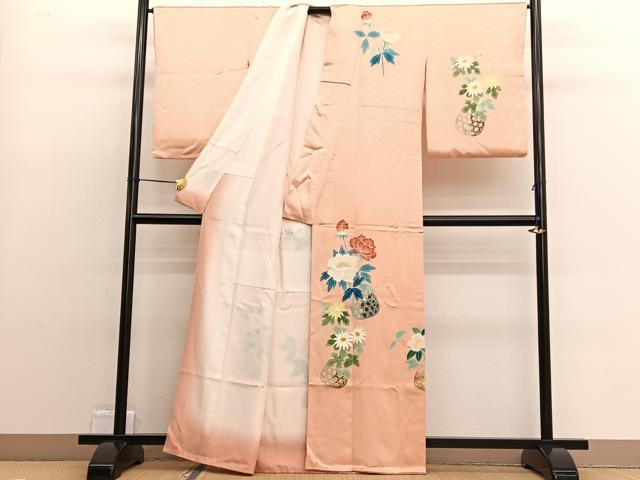 平和屋着物■訪問着 花籠文 金彩 正絹 逸品 BAAW4790hv