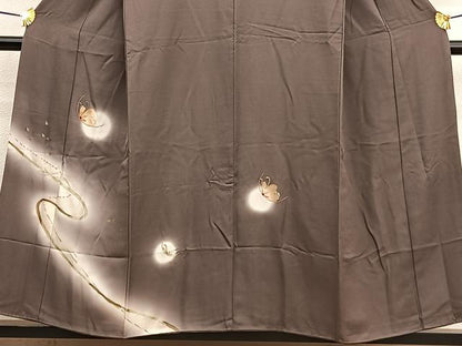 平和屋着物■訪問着 駒刺繍 竹屋町刺繍 舞蝶文 蛍暈し 金彩 正絹 逸品 BAAW4781hv