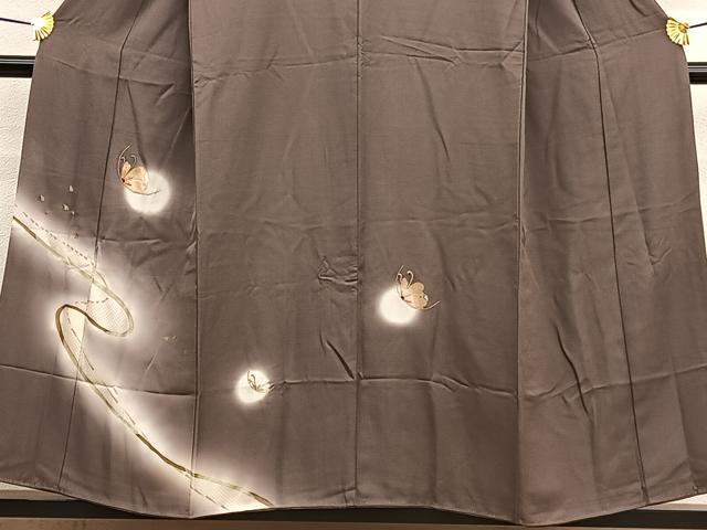 平和屋着物■訪問着 駒刺繍 竹屋町刺繍 舞蝶文 蛍暈し 金彩 正絹 逸品 BAAW4781hv