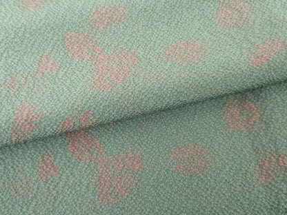 平和屋着物●世界的人形師　辻村寿三郎　ジュサブロー　小紋　花菱文　正絹　逸品　未使用　AABG0311cs