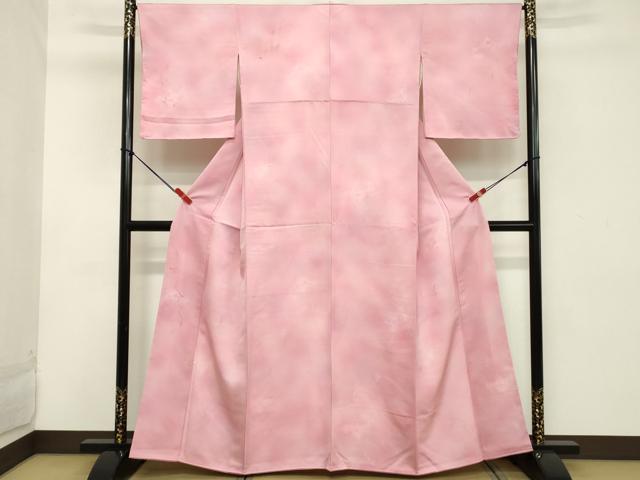 平和屋着物■上質な小紋 草葉地紋 暈し染め 正絹 逸品 DABC4677cd