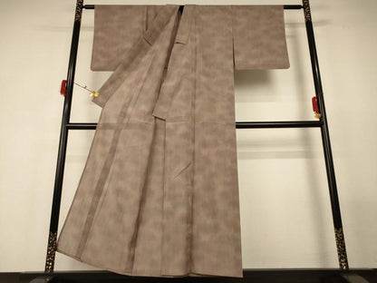 平和屋着物＊夏物 小紋 紗 霞文 正絹 逸品 AABF9486jd