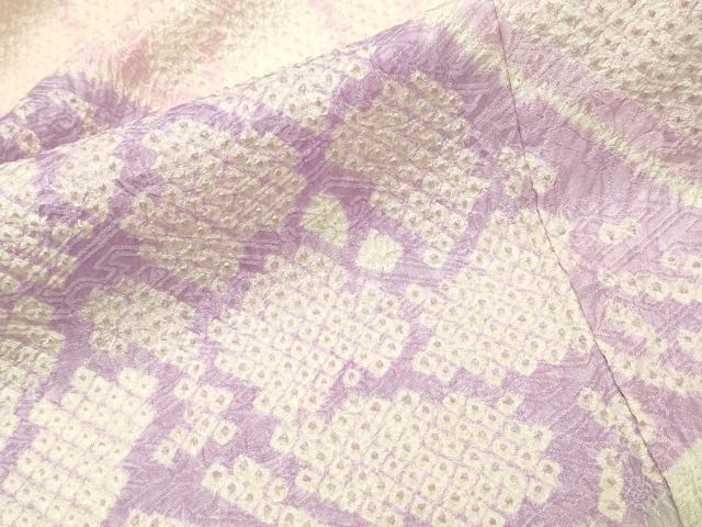 平和屋着物●訪問着　総絞り　牡丹吉祥文　正絹　逸品　CABC8162gh