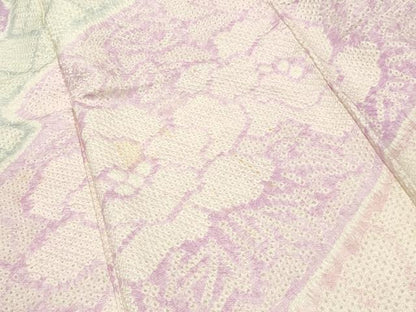 平和屋着物●訪問着　総絞り　牡丹吉祥文　正絹　逸品　CABC8162gh