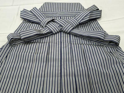 平和屋着物●男性　馬乗り袴　縞　正絹　逸品　CABC8184gh