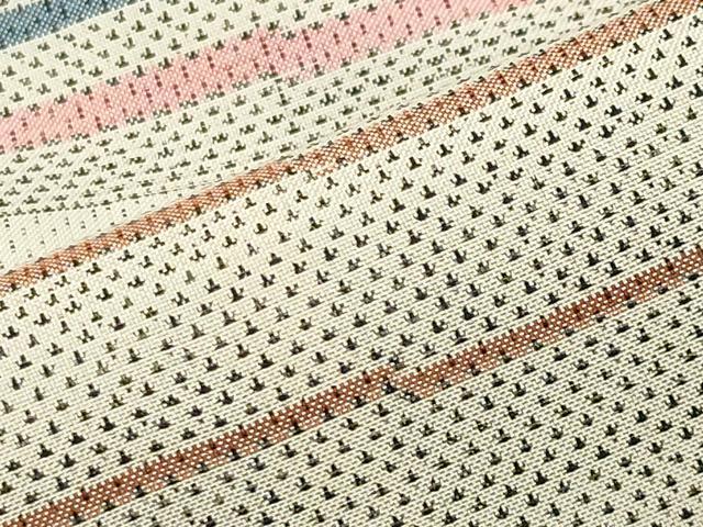 平和屋着物●訪問着　本場大島紬　9マルキ　横段文　正絹　逸品　CABC8189gh