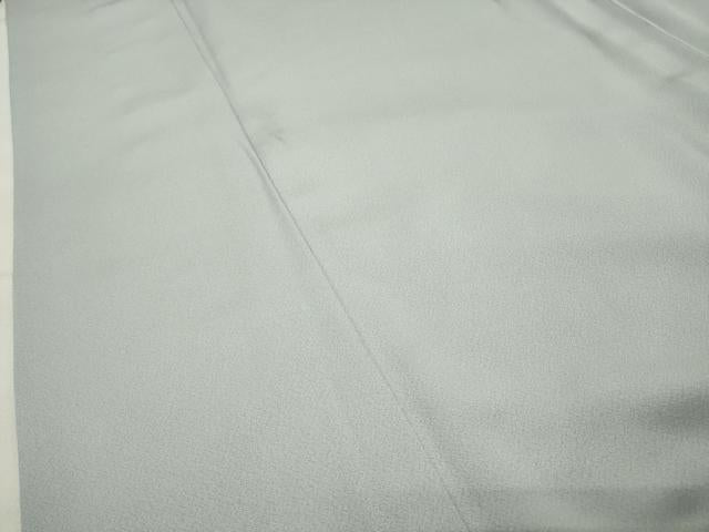 平和屋着物●上質な色無地　薄雲鼠色　正絹　逸品　CABC8188gh