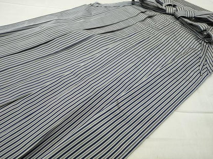 平和屋着物●男性　馬乗り袴　縞　正絹　逸品　CABC8184gh