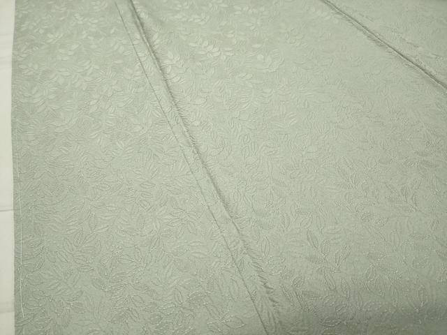 平和屋着物●上質な色無地　南天地紋　裏葉柳色　正絹　逸品　未使用　CABC8195gh