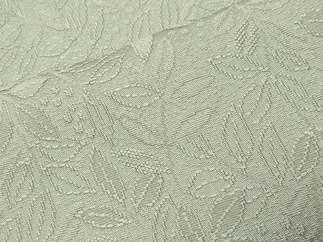 平和屋着物●上質な色無地　南天地紋　裏葉柳色　正絹　逸品　未使用　CABC8195gh