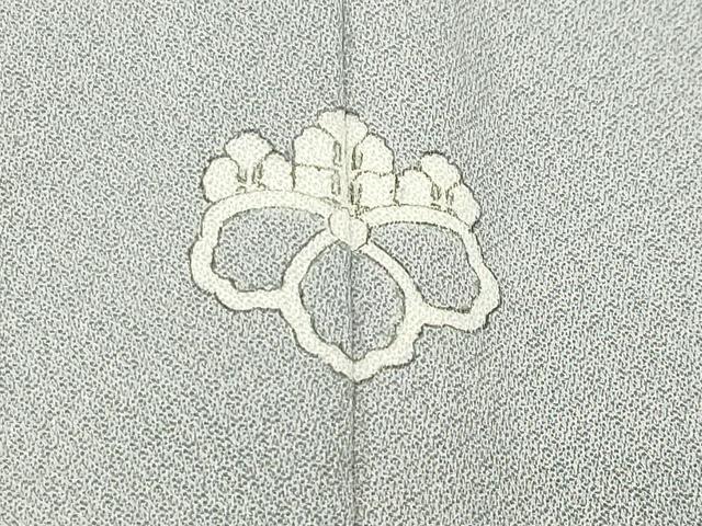 平和屋着物●上質な色無地　薄雲鼠色　正絹　逸品　CABC8188gh