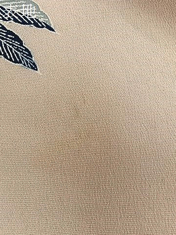 平和屋着物∞羽織　型染め　草花文　金彩　正絹　逸品　CABD4403ua