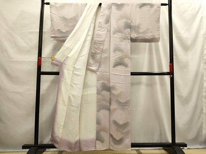 平和屋着物■上質な小紋　作家物　雲霞文　暈し染め　正絹　逸品　AABE6676sx