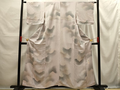 平和屋着物■上質な小紋　作家物　雲霞文　暈し染め　正絹　逸品　AABE6676sx
