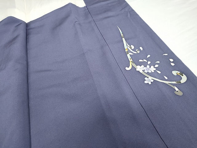 平和屋着物●本加賀友禅作家　松島由美　訪問着　花唐草文　暈し染め　やまと金ラベル　ロング丈　正絹　逸品　AABG0399cs